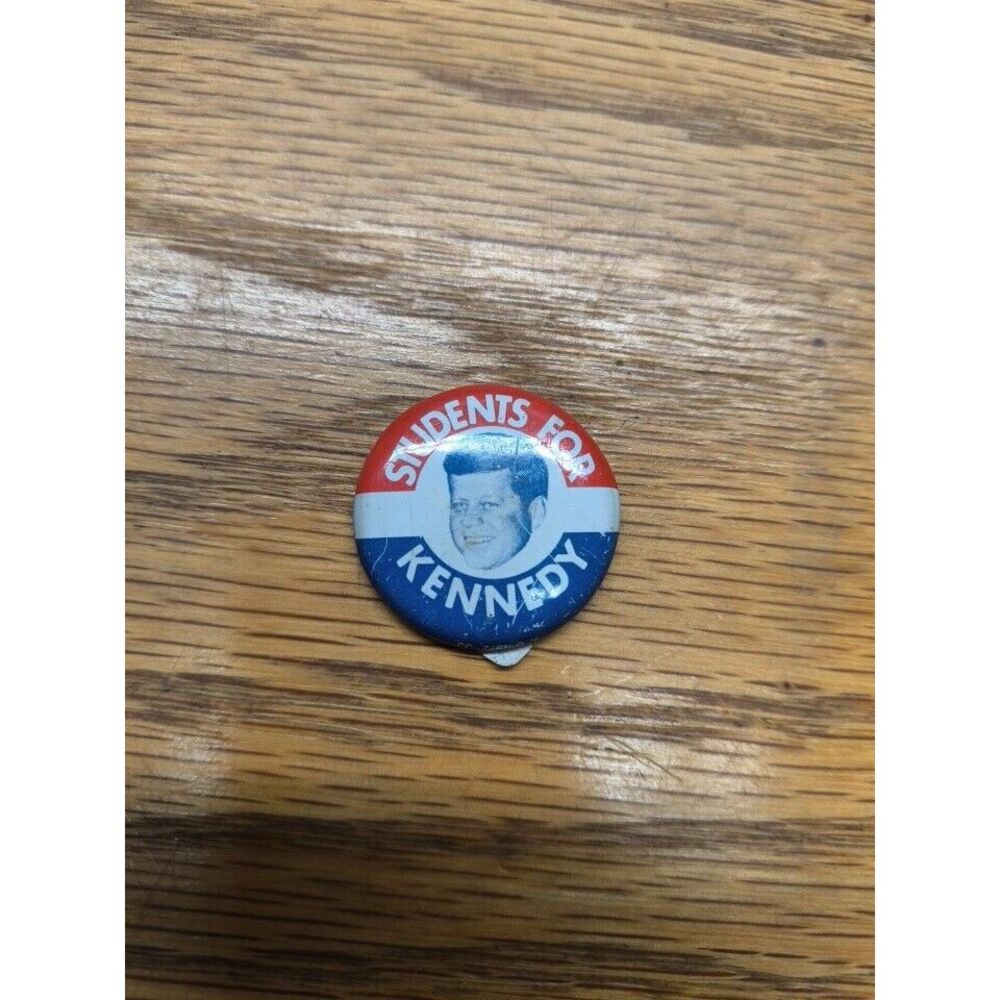 Students for Kennedy Presidential Election Button Pin Reproduction Campaign KG